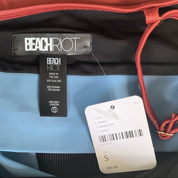 Beach Riot Color Block Ribbed Bikini Eva Emy Set - Picture 8 of 9